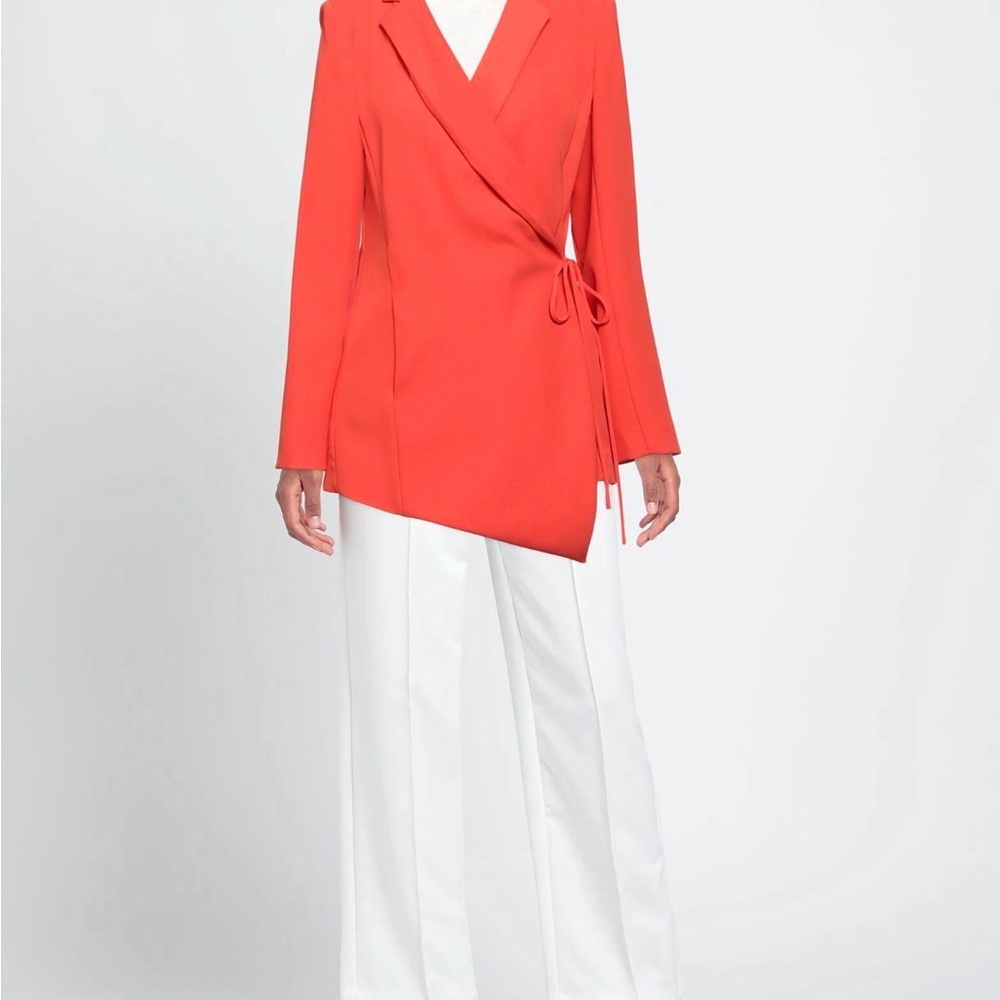 Patrizia Pepe Coral Wrap-Style Blazer NET